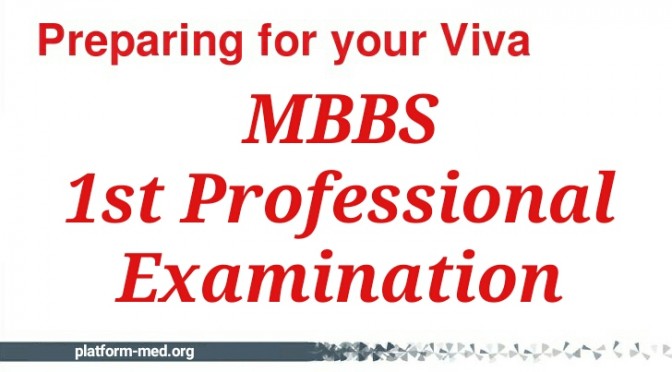 MBBS 1st Prof Viva Preparation