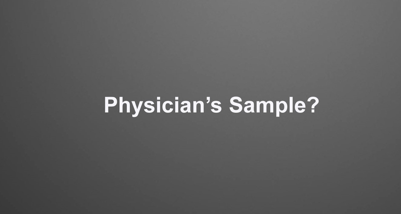 ঔষধের Physician’s Samples